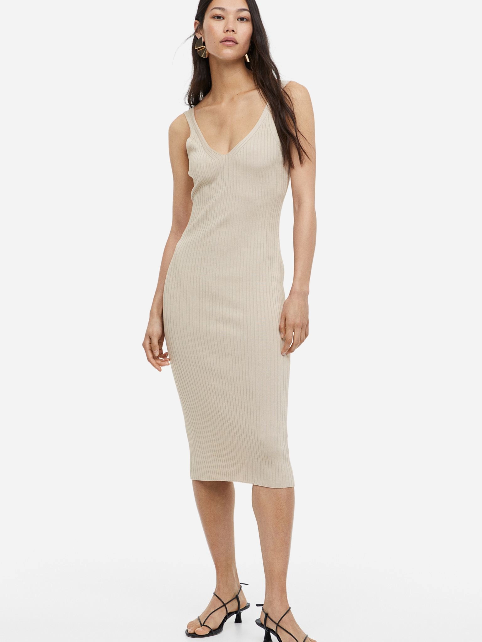 Сукня міді літня жіноча H&M A1412-1130012 XS Світло-бежева від Rozetka на платформі USKIDKA Акція на Сукня міді літня жіноча H&M A1412-1130012 XS Світло-бежева від Rozetka