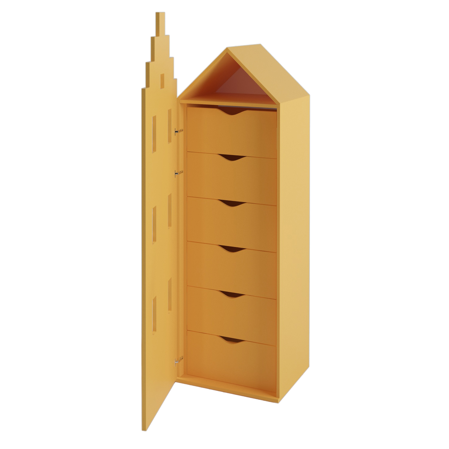 

Детский шкаф домик комод Амстердам Little Room Little Room Baby House желтый (ZHO-44434-14)