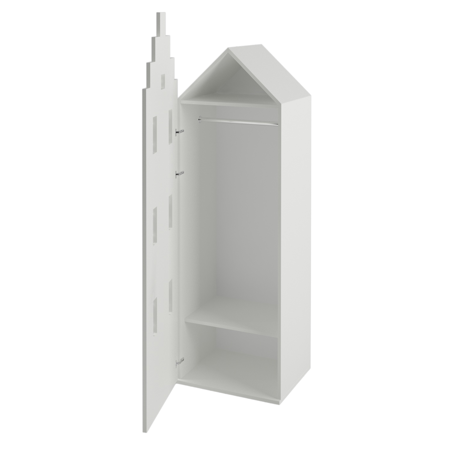 

Гардеробный детский шкаф-домик Амстердам Little Room Little Room Baby House белый (WFR-000003)