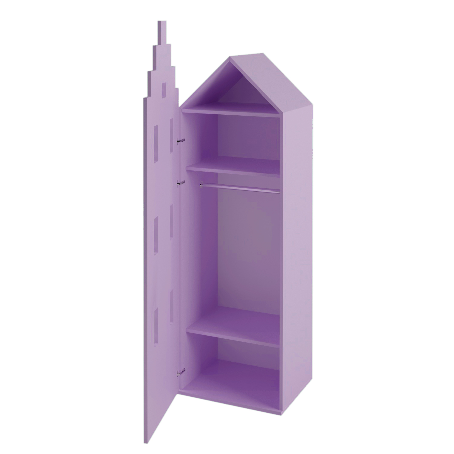 

Детский шкаф Амстердам для хранения вещей Little Room Little Room Baby House лаванда (LAW-8536-4)
