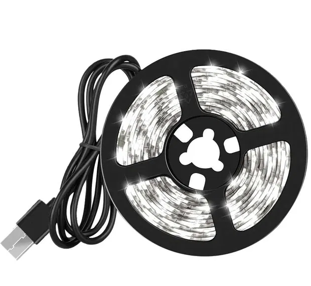 Светодиодная LED лента SMD 2835 5 вольт гибкая самоклеющаяся от USB ...