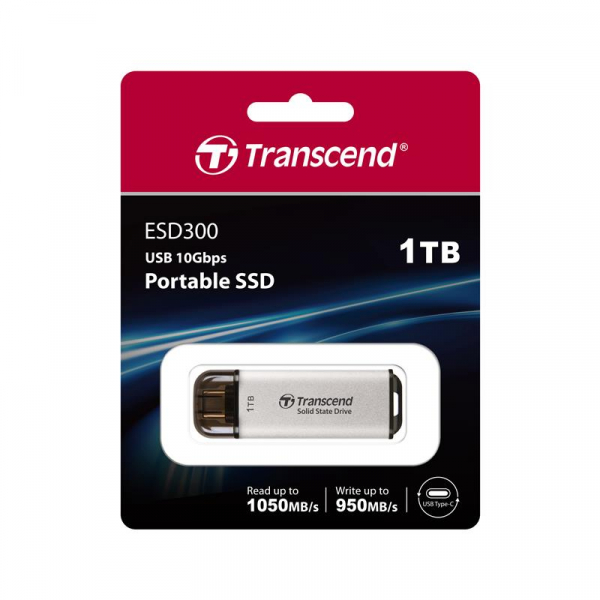 Накопитель SSD Transcend 1TB USB 3.1 (TS1TESD300S) – фото, отзывы ...