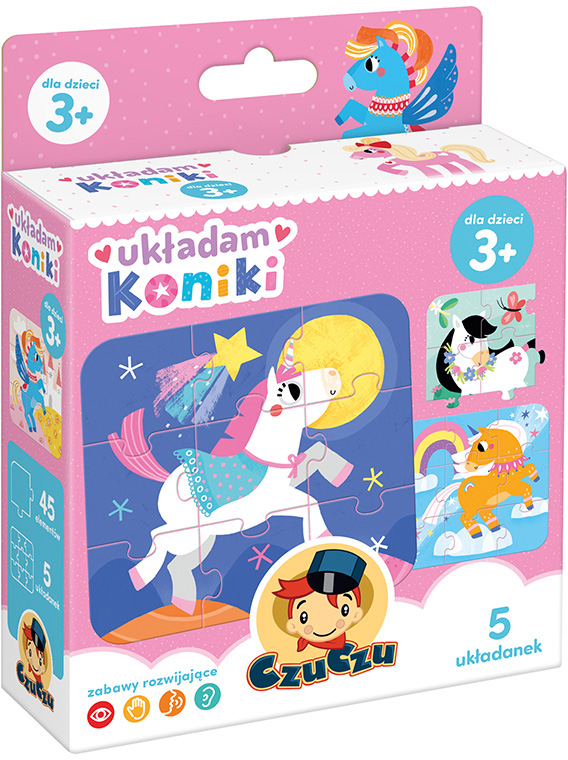 Rozetka.pl | Zestaw puzzli CzuCzu Koniki 15 x 12 cm 5 x 45 elementów ...