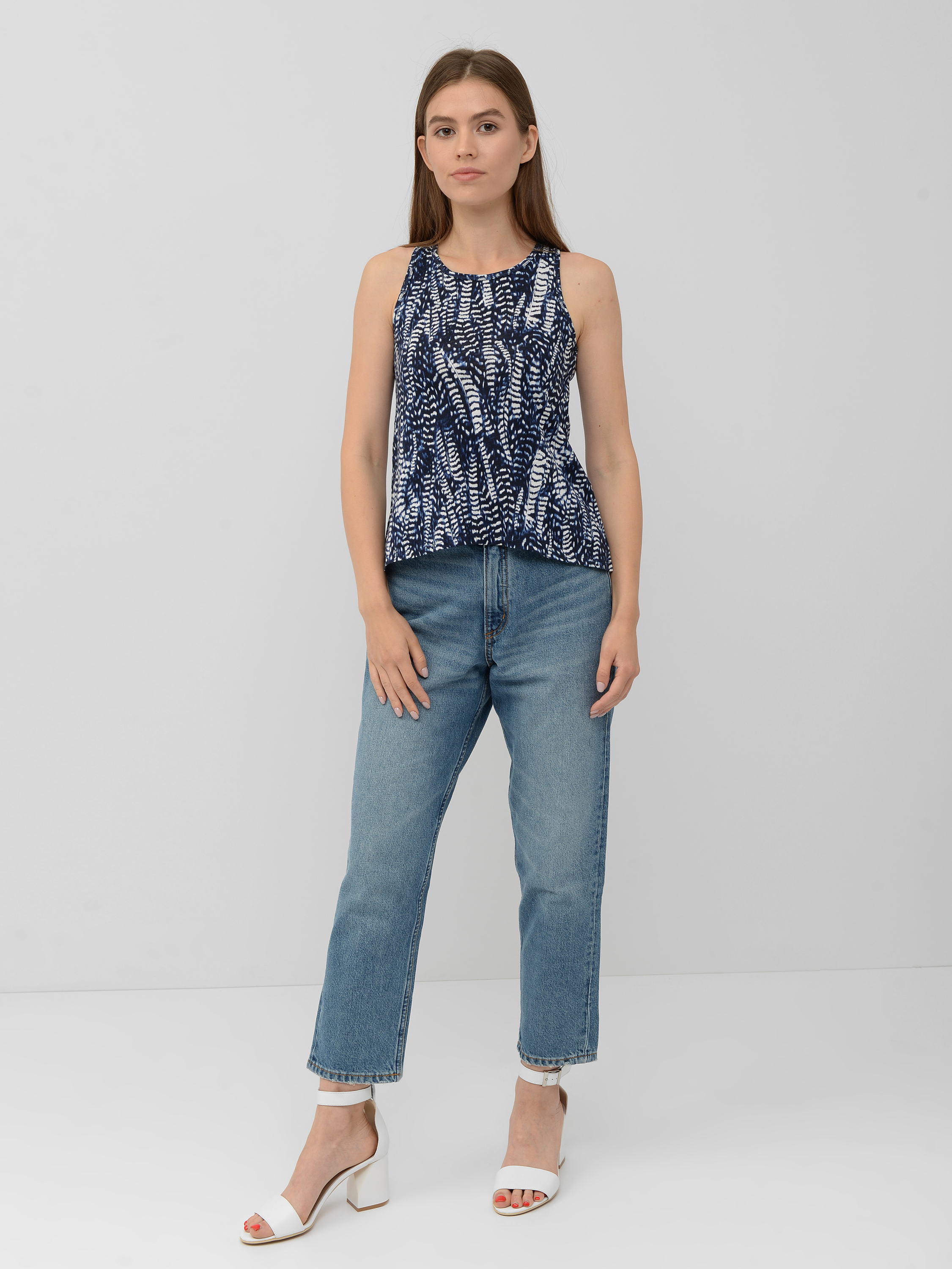 

Майка H&M S сине белый 1144521