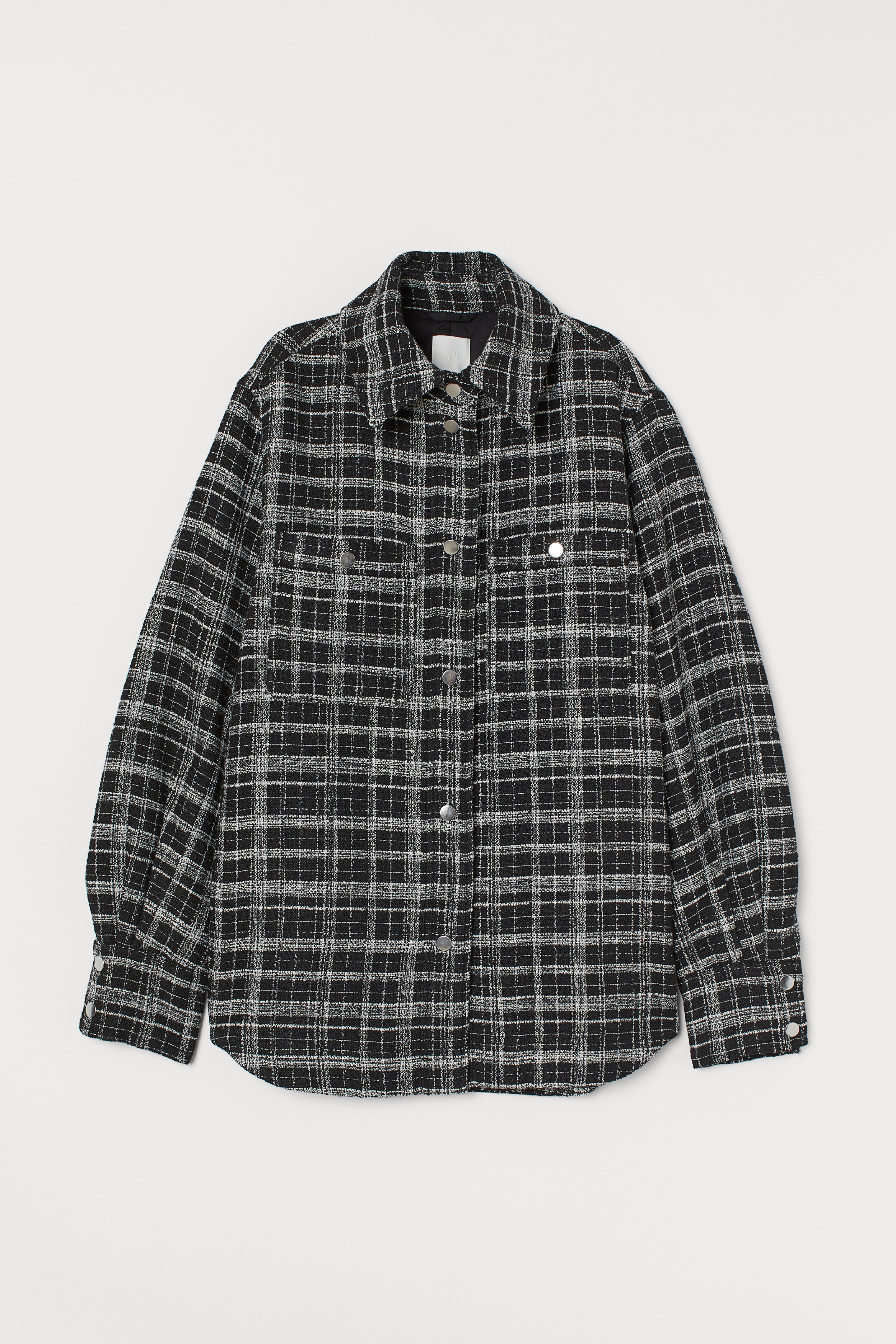 

Куртка H&M  черный клетка 8378101, Куртка H&M S черный клетка 8378101
