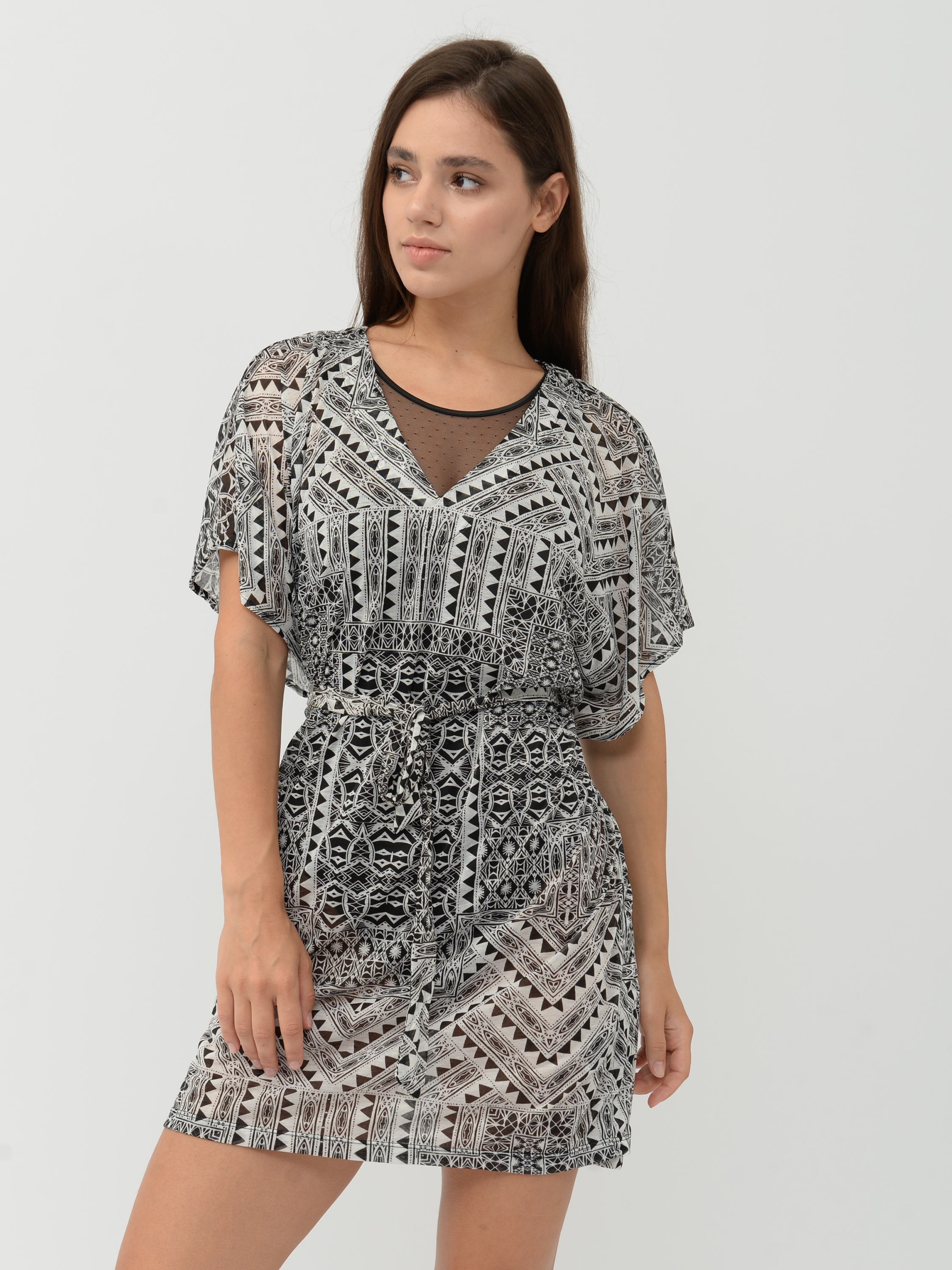 

Туника H&M M черно белый 3727493