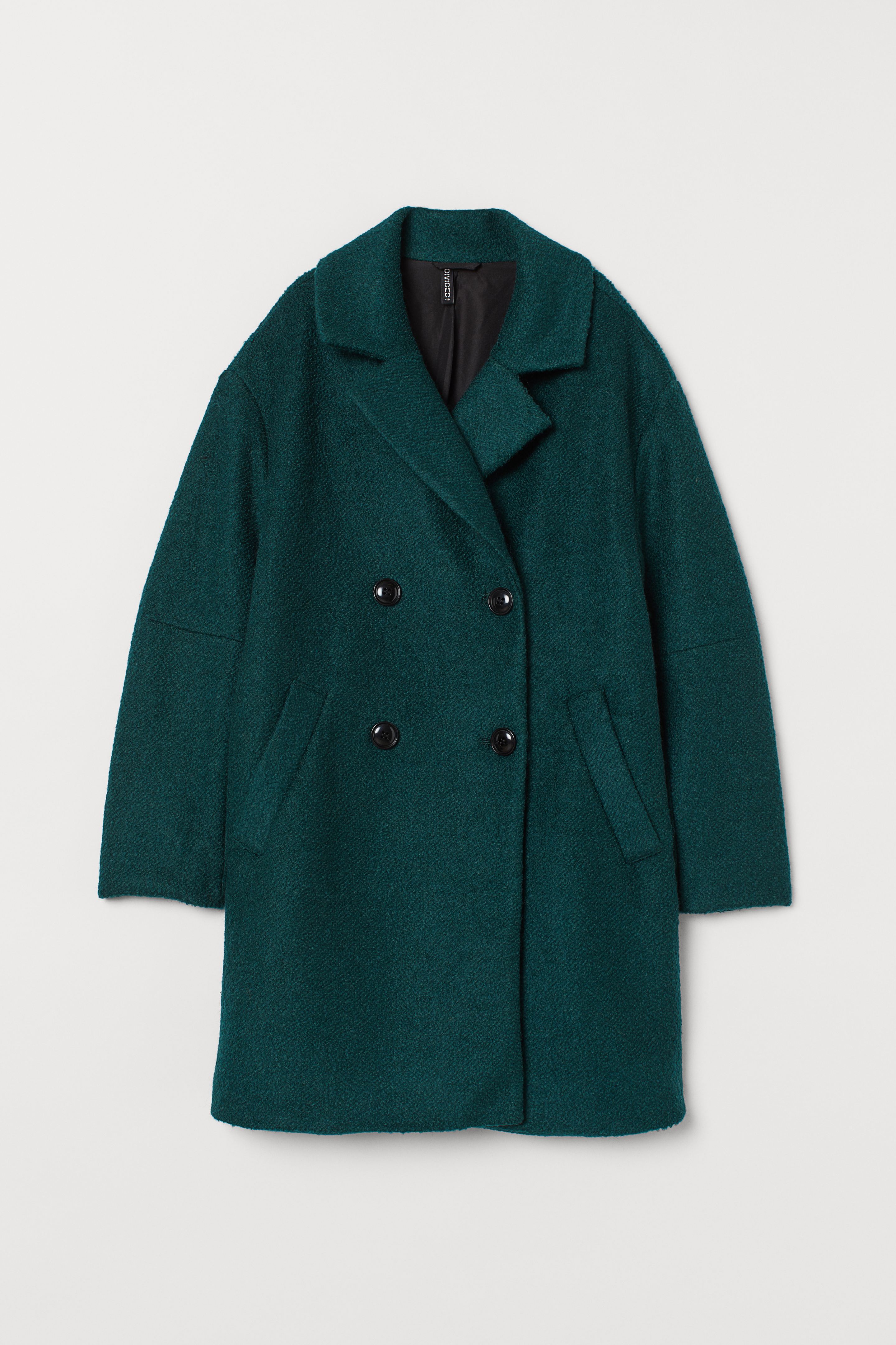 

Пальто H&M  темно зеленый 6996170, Пальто H&M L темно зеленый 6996170