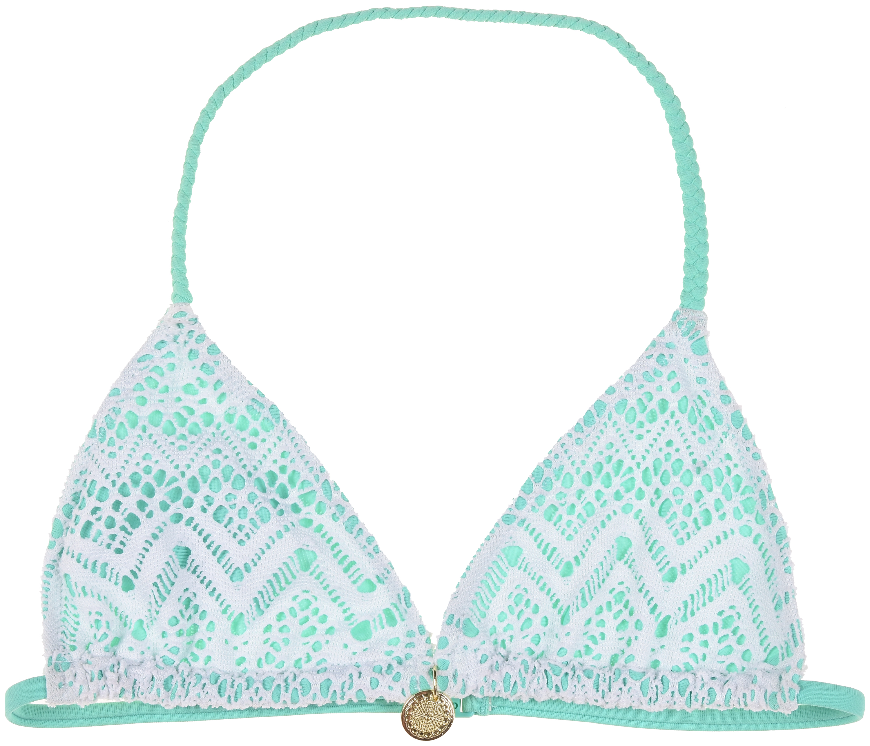 

Купальный лиф H&M 134 140см бело мятный 482940