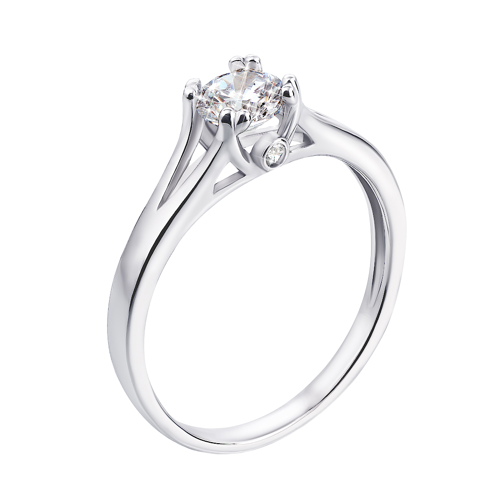 

Серебряное кольцо с фианитами 000118385 16 размера