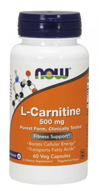 

Жиросжигатель NOW L-Carnitine 500 мг 60 капсул