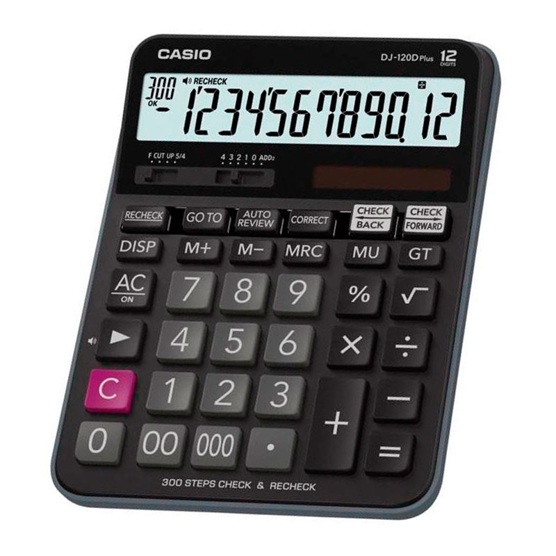 

Калькулятор настольный Casio 191 * 140 * 35 мм 12 разрядный пластик (DJ 120DPLUS W EP)