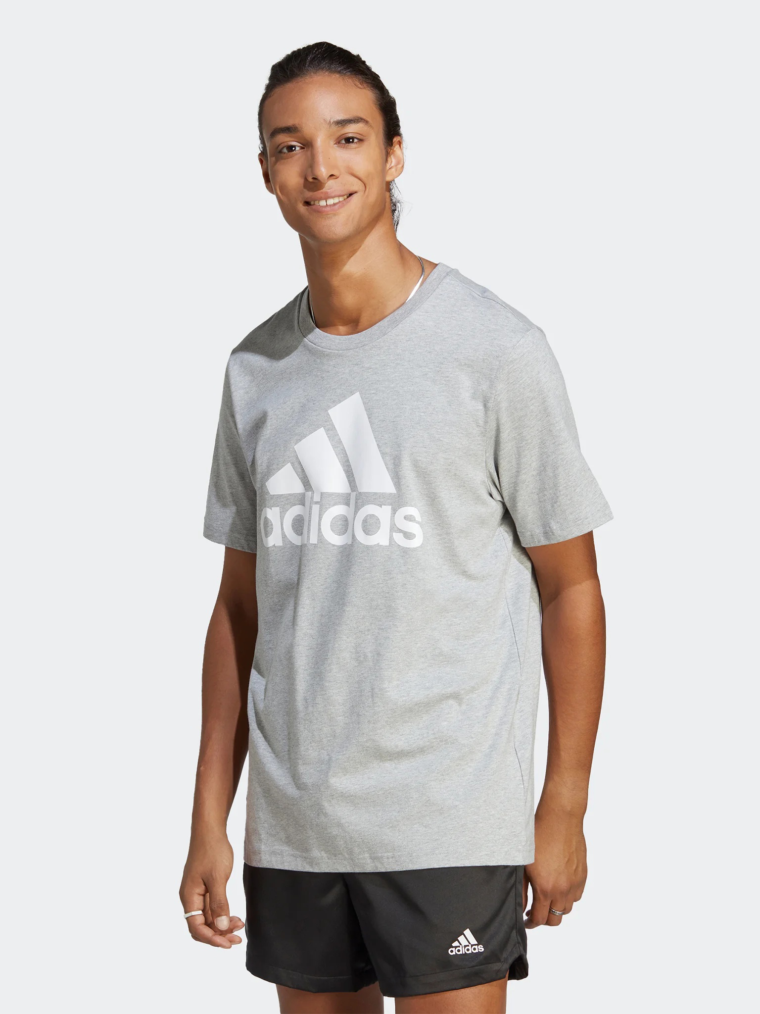 Акція на Футболка чоловіча Adidas M BL SJ T IC9350 XL Mgreyh від Rozetka