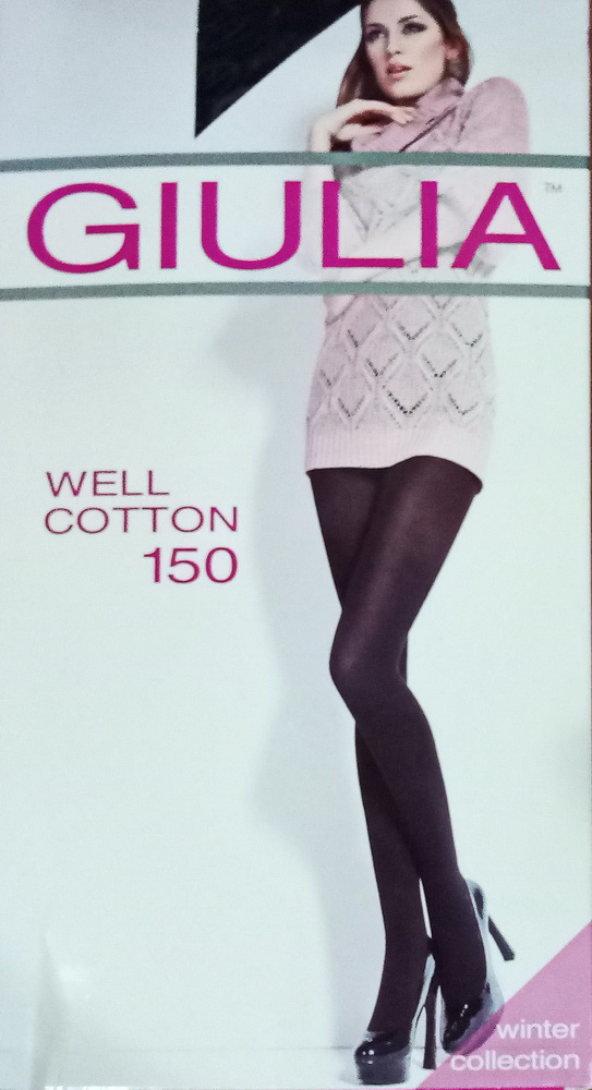 

Колготи Giulia 150 Den nero 3 (артикул Well Cotton-150)
