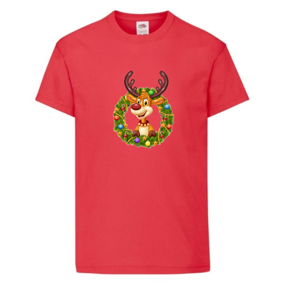 

Футболка детская Новый Год (New Year) красная (0014-red) размер 140 см
