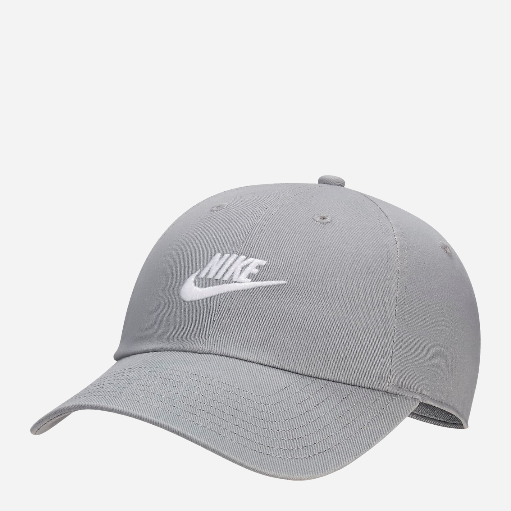 Акція на Кепка Nike CLUB CAP U CB FUT WSH L FB5368-073 M/L Сіра/Біла від Rozetka