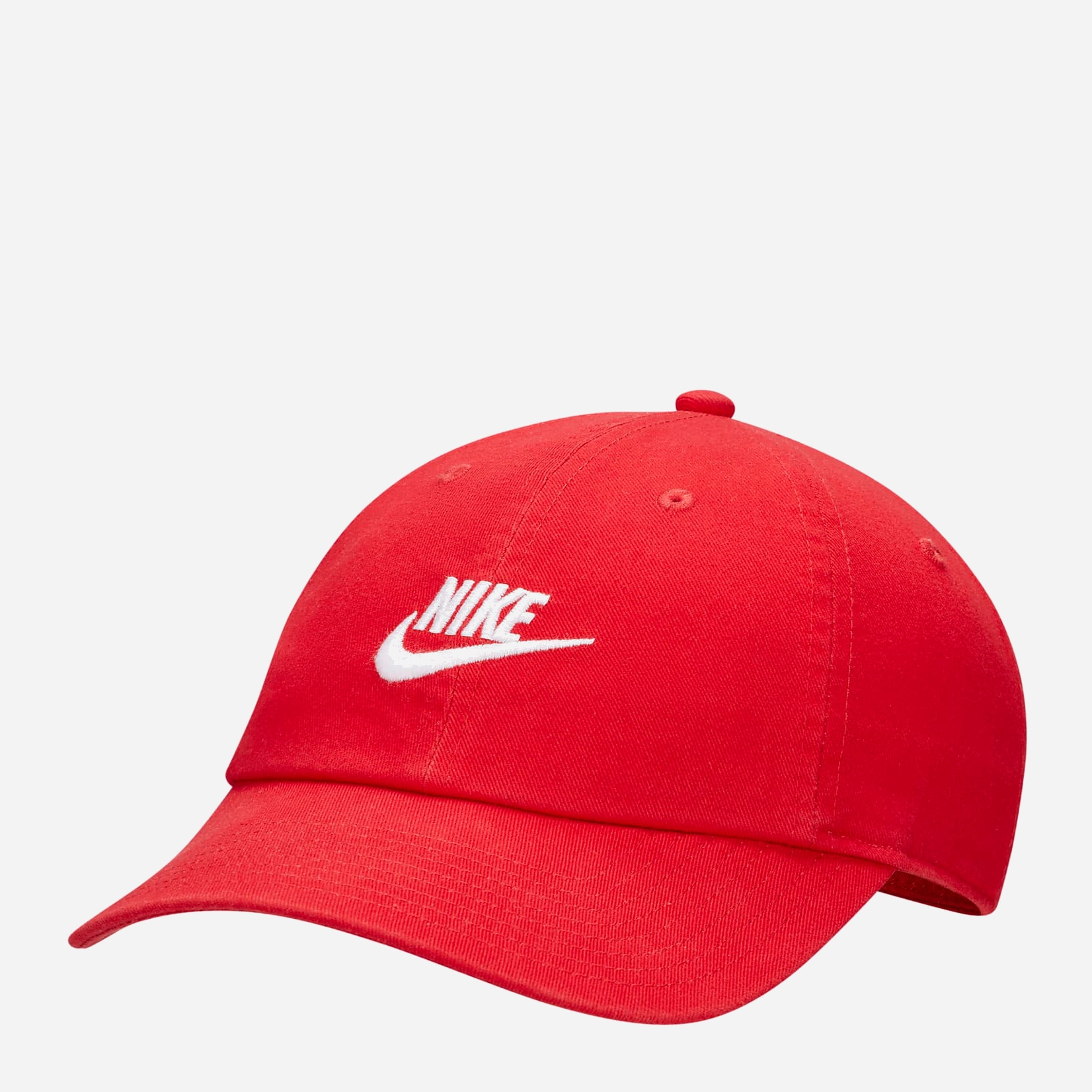 Акція на Кепка Nike CLUB CAP U CB SWSH L FB5368-657 S/M Червона/Біла від Rozetka