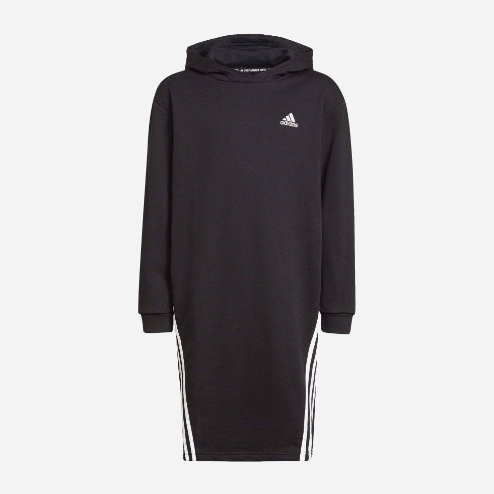 Акція на Дитяче плаття-худі для дівчинки Adidas G Fi 3S H26606 122 см Чорне від Rozetka