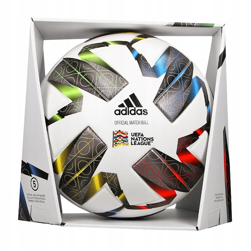 

Мяч футбольный официальный Adidas UEFA Nations League Pro Omb FS0205 Белый