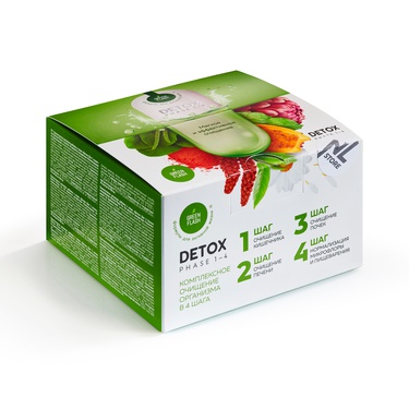 

Комплекс Детокс Кейс Detox Box Greenflash Мягкое и эффективное очищение организма от шлаков и токсинов комплекс 4 шага по 40 капсул