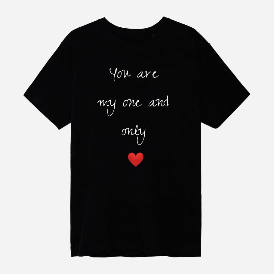 Акція на Футболка чоловіча Love&Live You are my one and only LLP04440 S Чорна від Rozetka