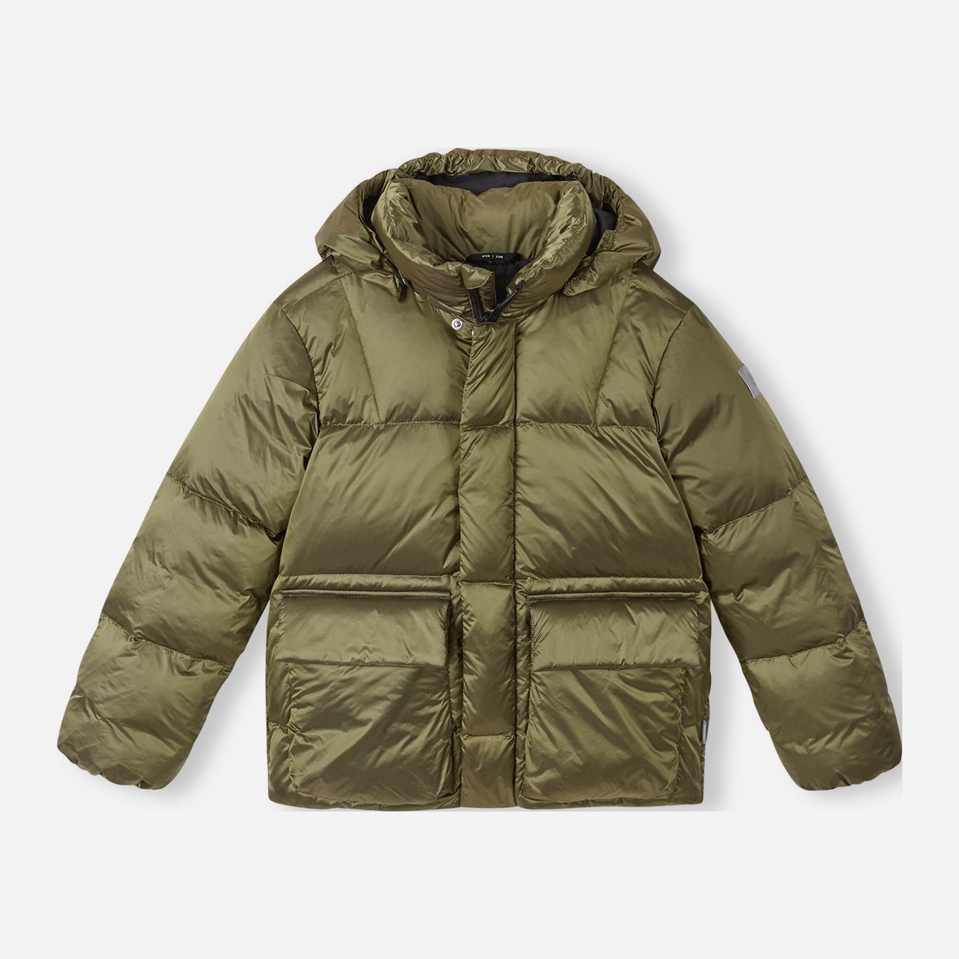 Акция на Дитяча зимова пухова термо куртка для хлопчика Reima Munkka 5100005A_8930 122 см Темно-зелена от Rozetka