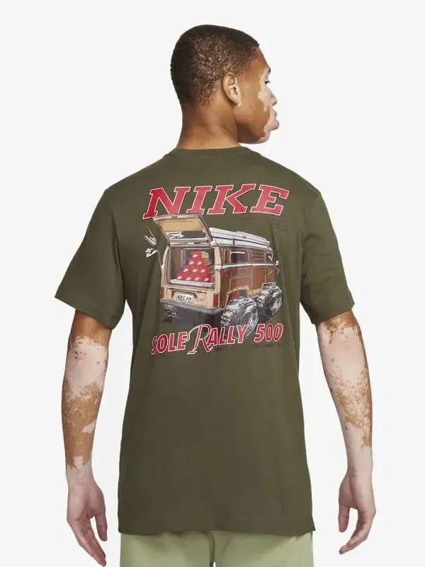 Акція на Футболка довга чоловіча Nike U Nsw Tee Sole Rally Lbr FQ3764-325 2XL Хакі від Rozetka