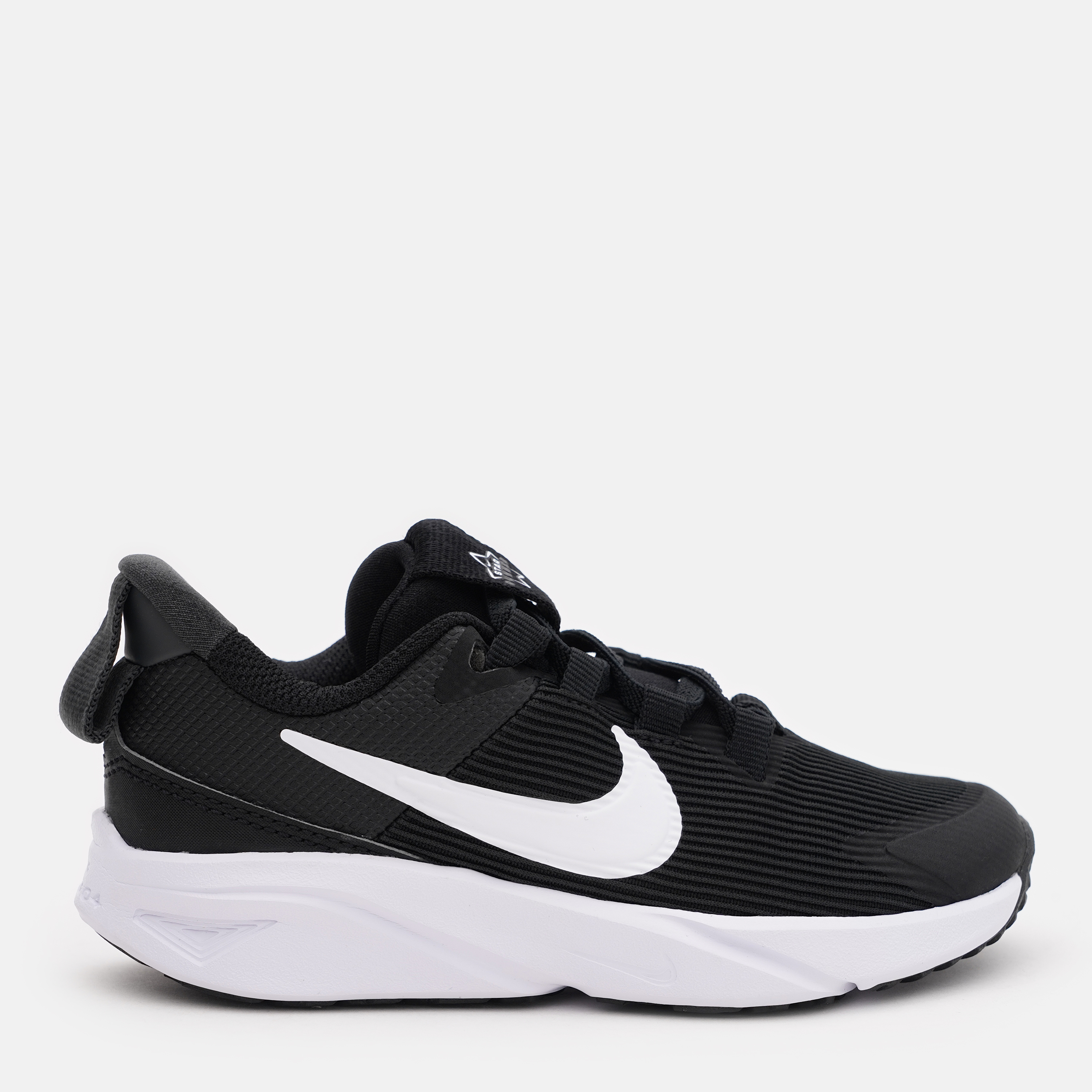 Акція на Дитячі кросівки для хлопчика Nike Star Runner 4 Nn (Ps) DX7614-001 28 Black/White-Anthracite від Rozetka