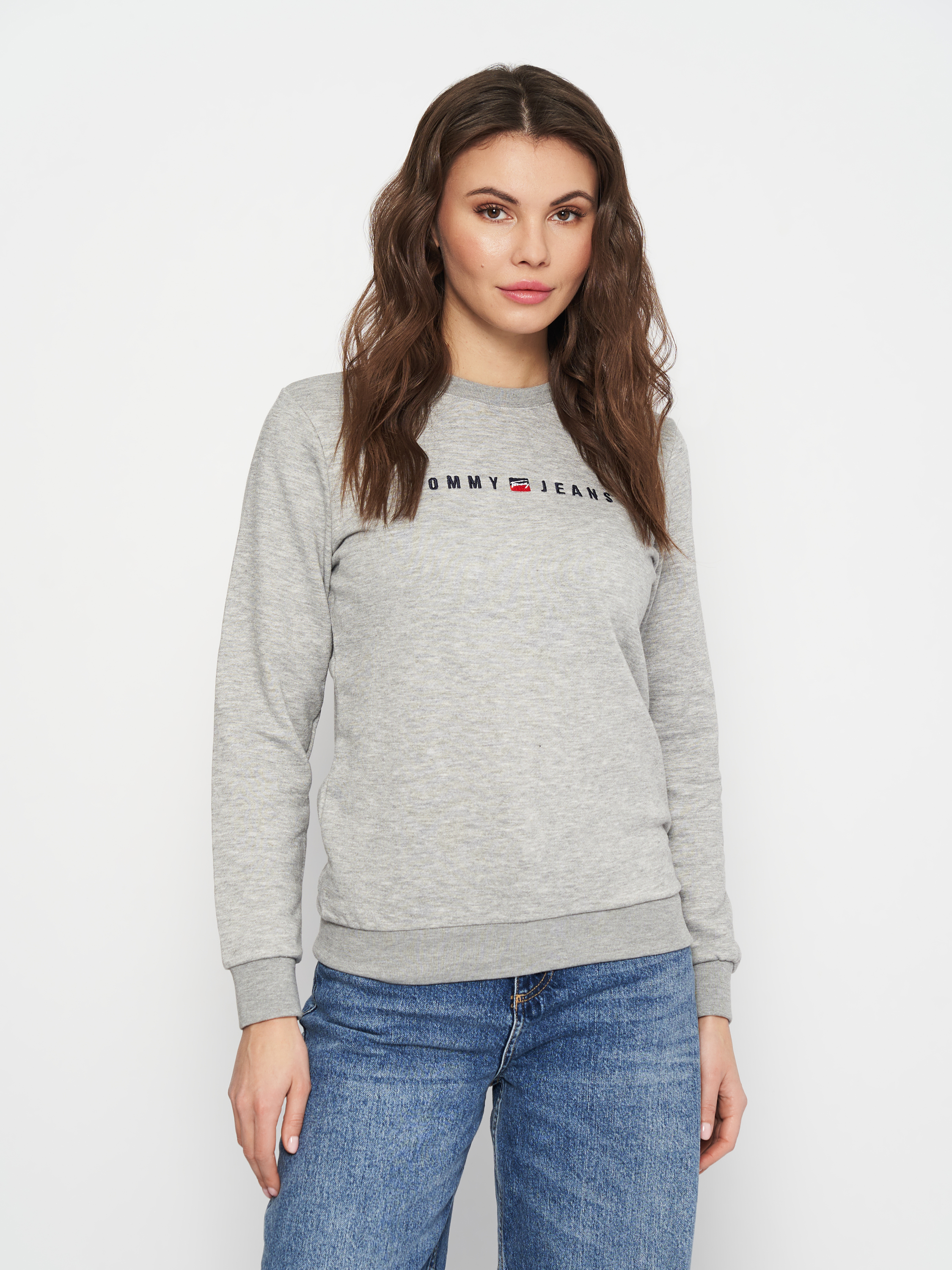 Акція на Світшот жіночий Tommy Hilfiger 11256.3 XL (48) Сірий від Rozetka