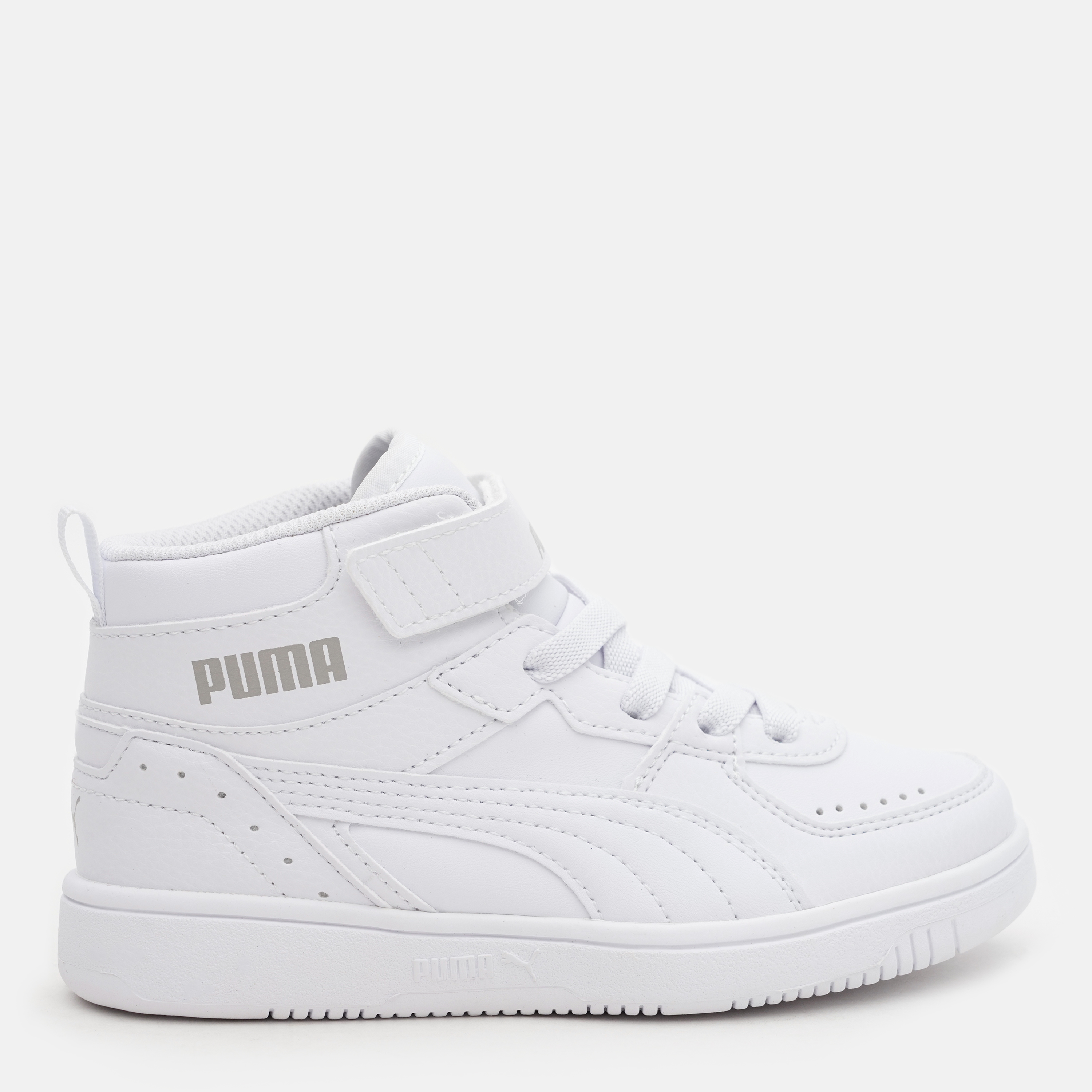 Акция на Дитячі демисезонні черевики для хлопчика Puma Rebound JOY AC PS 37468807 30 (11.5) Puma White-Puma White-Limestone от Rozetka