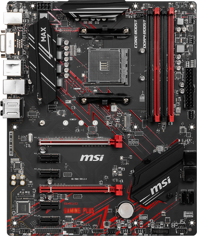 Материнская плата MSI B450 GAMING PLUS MAX (sAM4, AMD B450, PCI