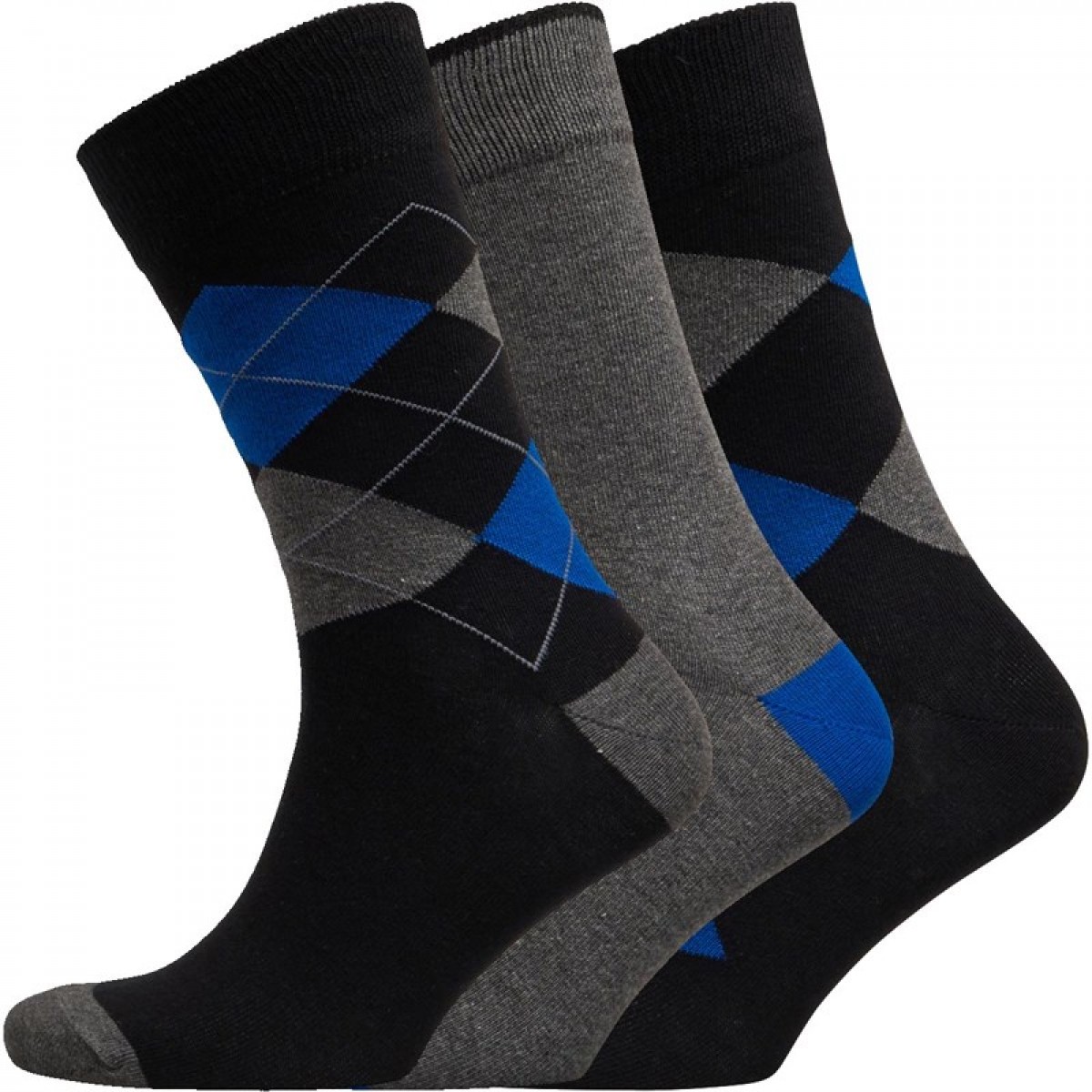 

Носки Kangaroo Poo Three Pack Black/Grey/Blue Black, 41-45
