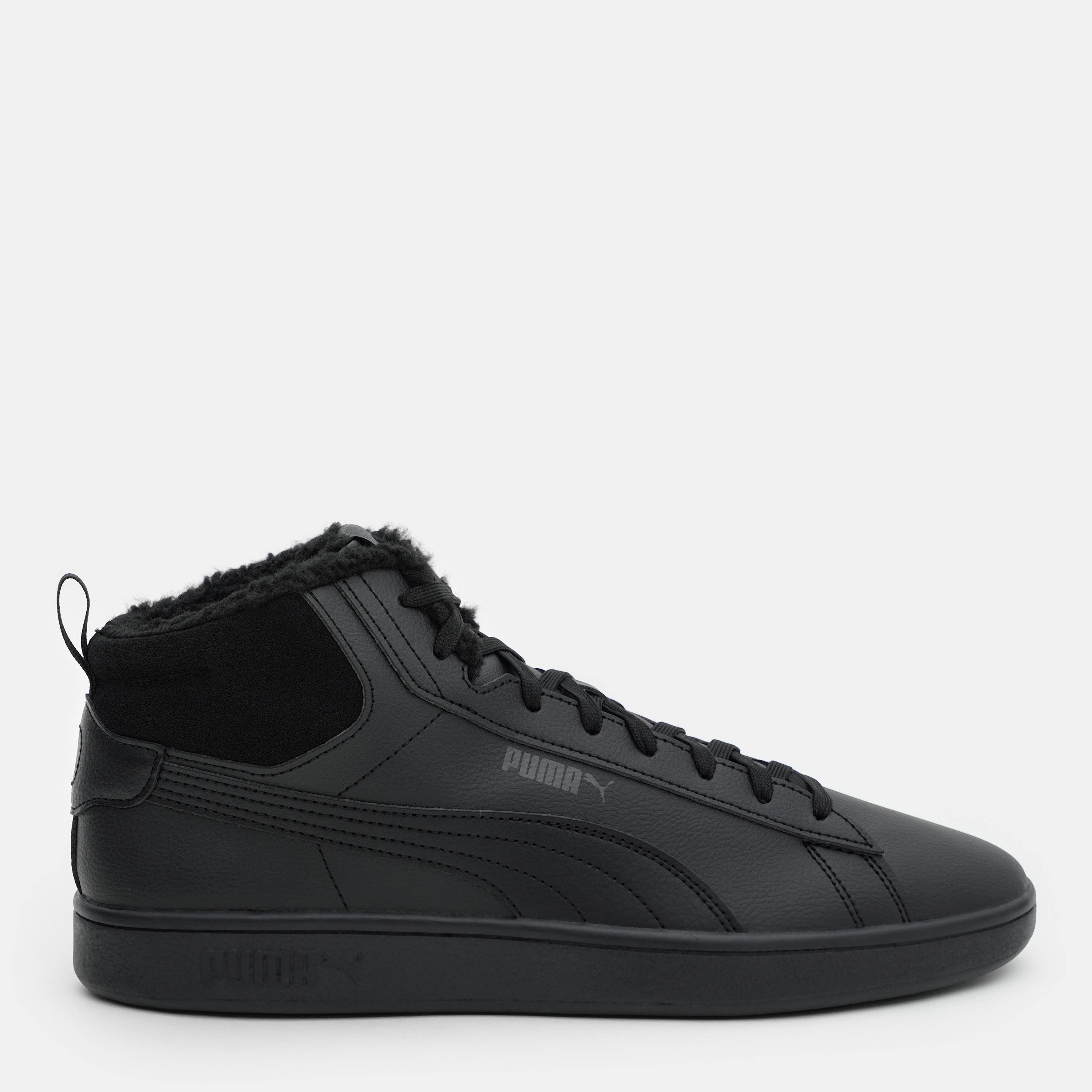 Акція на Чоловічі зимові черевики Puma Smash 3.0 Mid Wtr 39233501 39 (6UK) 25 см Puma Black-Shadow Gray від Rozetka