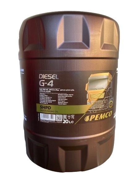 Масло мінеральне 15W-40 20л Diesel PEMCO G4 SHPD – фото, отзывы ...