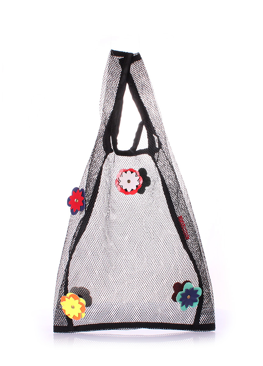 

Сумка-шоппер авоська женская PoolParty Mesh (flower-mesh-tote)