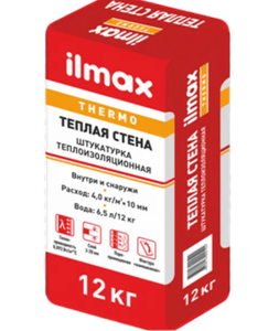 ilmax Сухая штукатурна цементно-известовая белая "ilmax thermo теплая ...