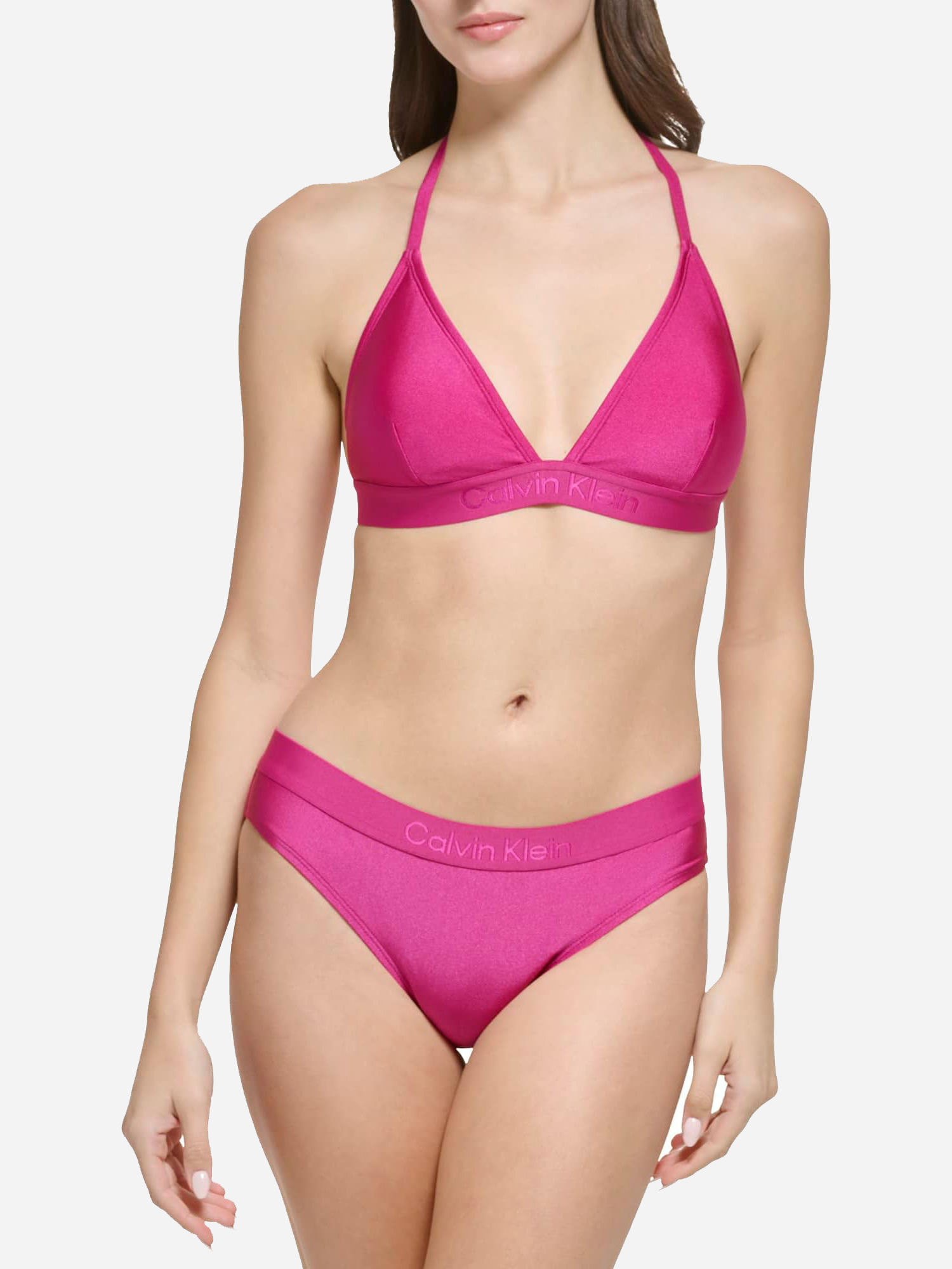 Акція на Купальник роздільний жіночий Calvin Klein Underwear 449450748 XS Рожевий від Rozetka