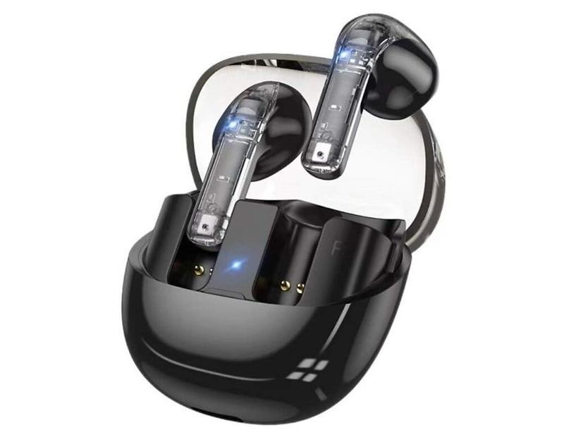 Навушники бездротові bluetooth HOCO DES34 Glow BT headset Black — фото 1