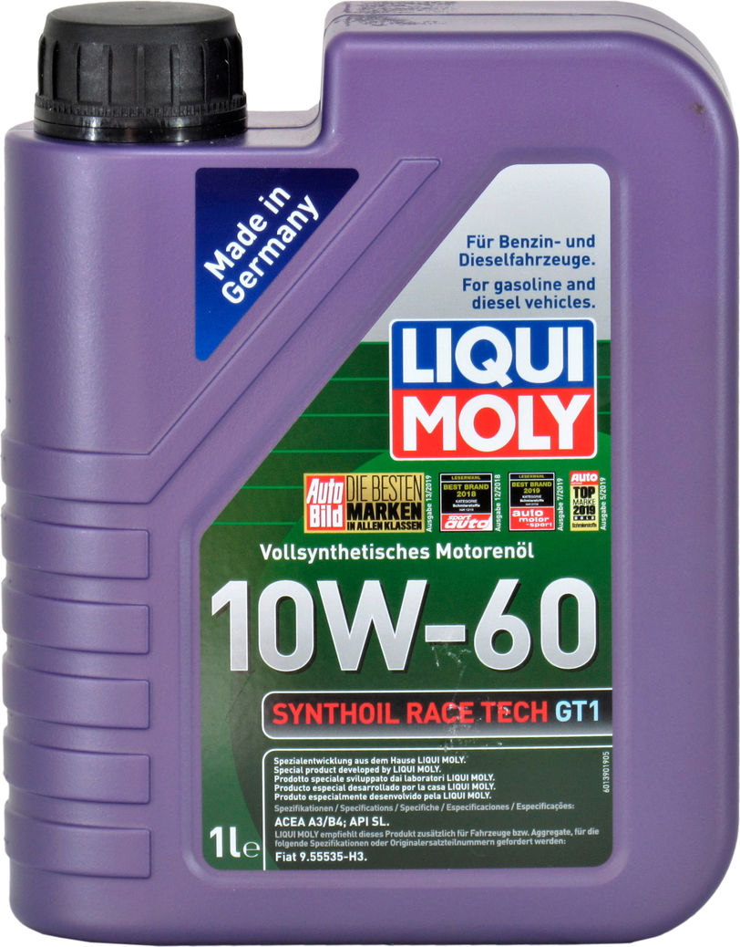 Моторное масло бензин, дизель 10W-60 (Liqui Moly) Synthoil Race Tech ...