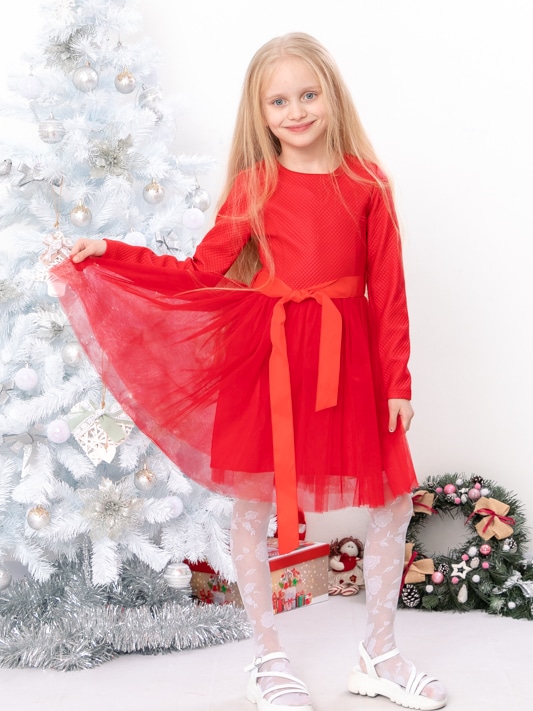 Акція на Дитяче святкове плаття для дівчинки Носи своє 15187 128 см Червоне (p-13024-145407) від Rozetka