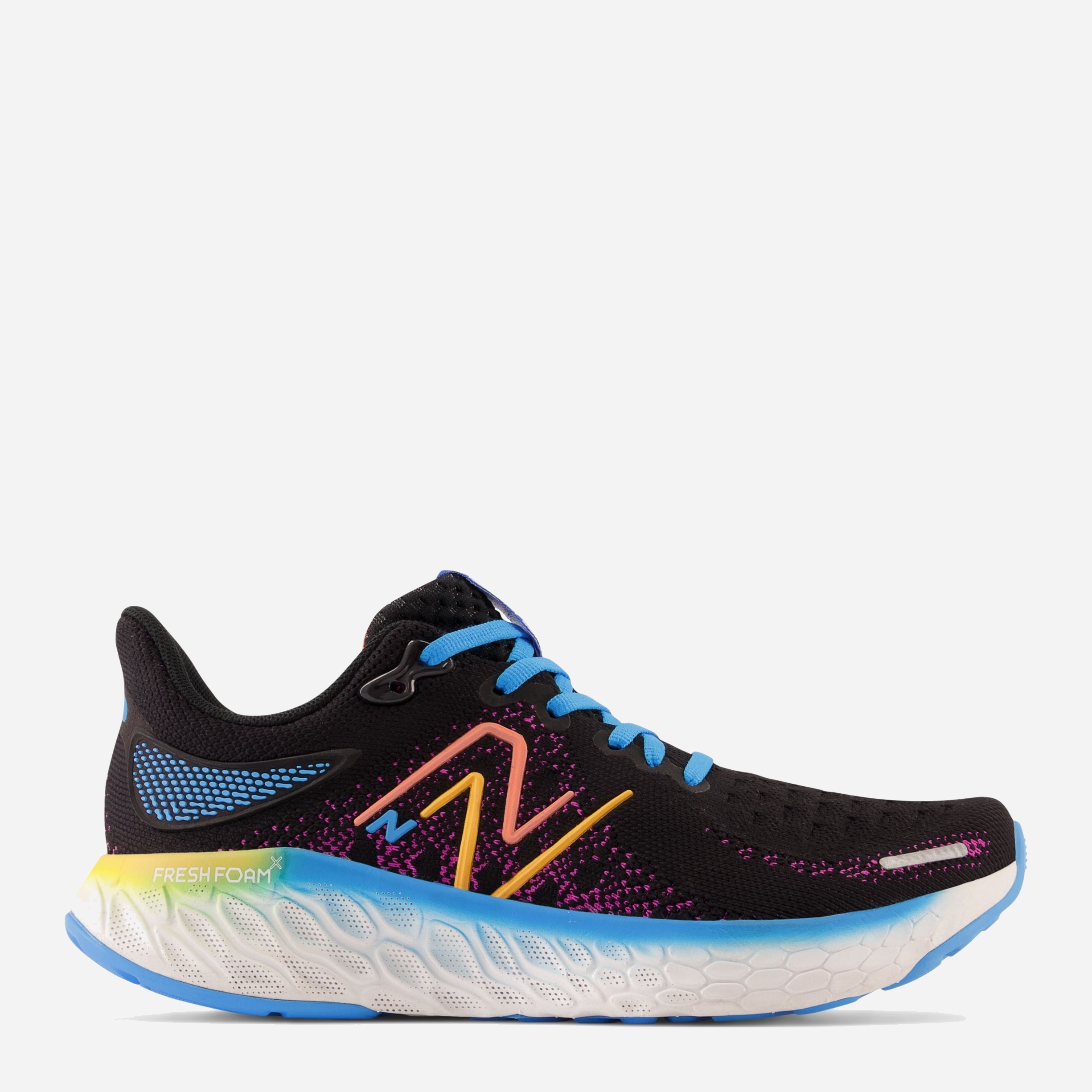 Акція на Чоловічі кросівки для бігу New Balance Fresh Foam 1080 v12 M1080L12 45.5 (11.5US) 29.5 см Чорний/Блакитний від Rozetka