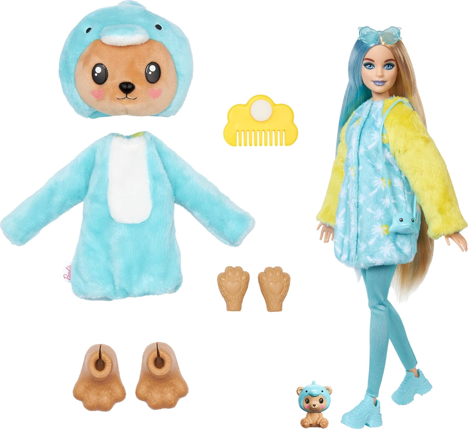 Кукла Барби Сюрприз Медвежонок в костюме дельфина Barbie Cutie Reveal  Animal Plush Costume Teddy Bear as Dolphin (HRK25) – фото, отзывы,  характеристики в интернет-магазине ROZETKA от продавца: Вuy here | Купить в