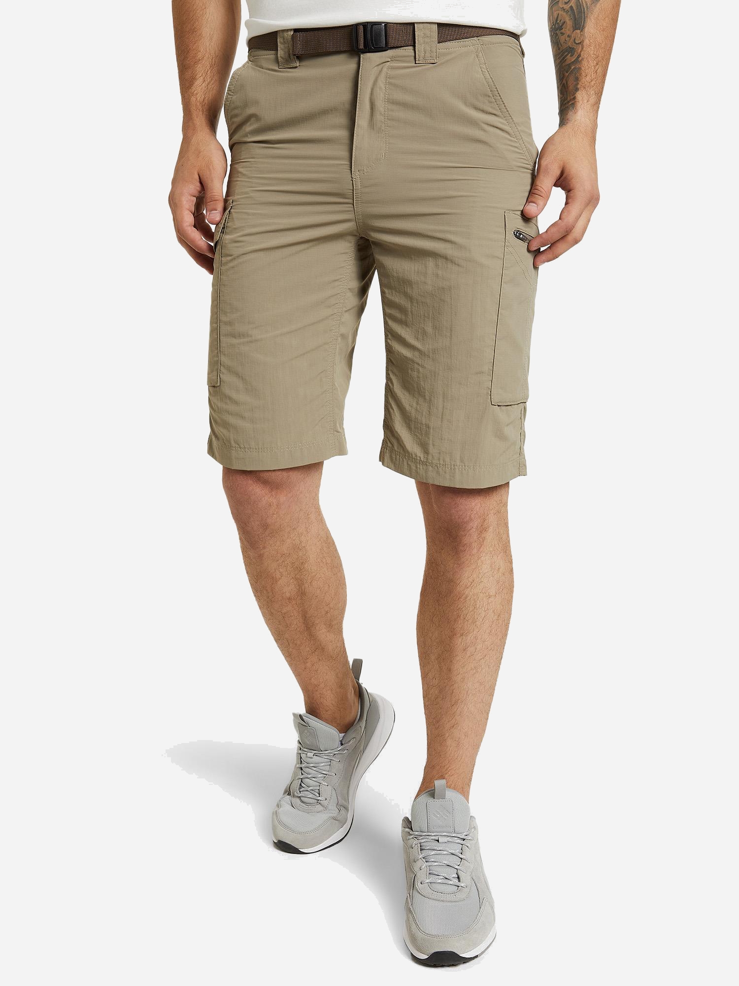 Акція на Шорти довгі чоловічі Columbia Silver Ridge Cargo Short 1441701-221 42 Бежеві від Rozetka