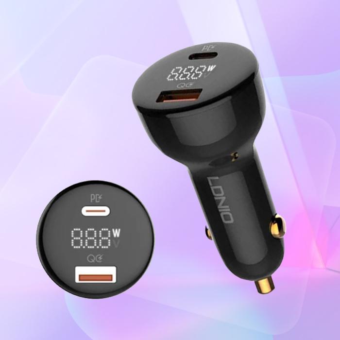 Автомобильное зарядное устройство в прикуриватель 100W USB LDNIO CIOI ...
