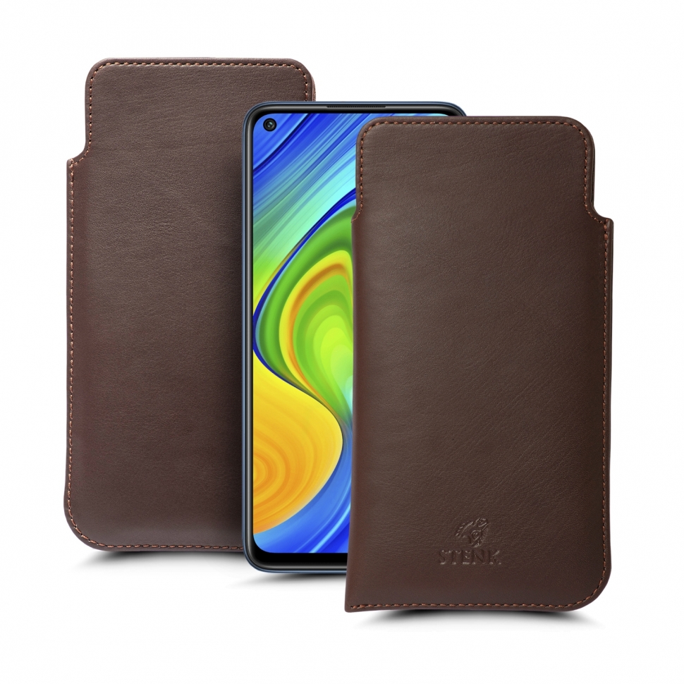 

Футляр Stenk Elegance для Xiaomi Redmi Note 9 Коричневый