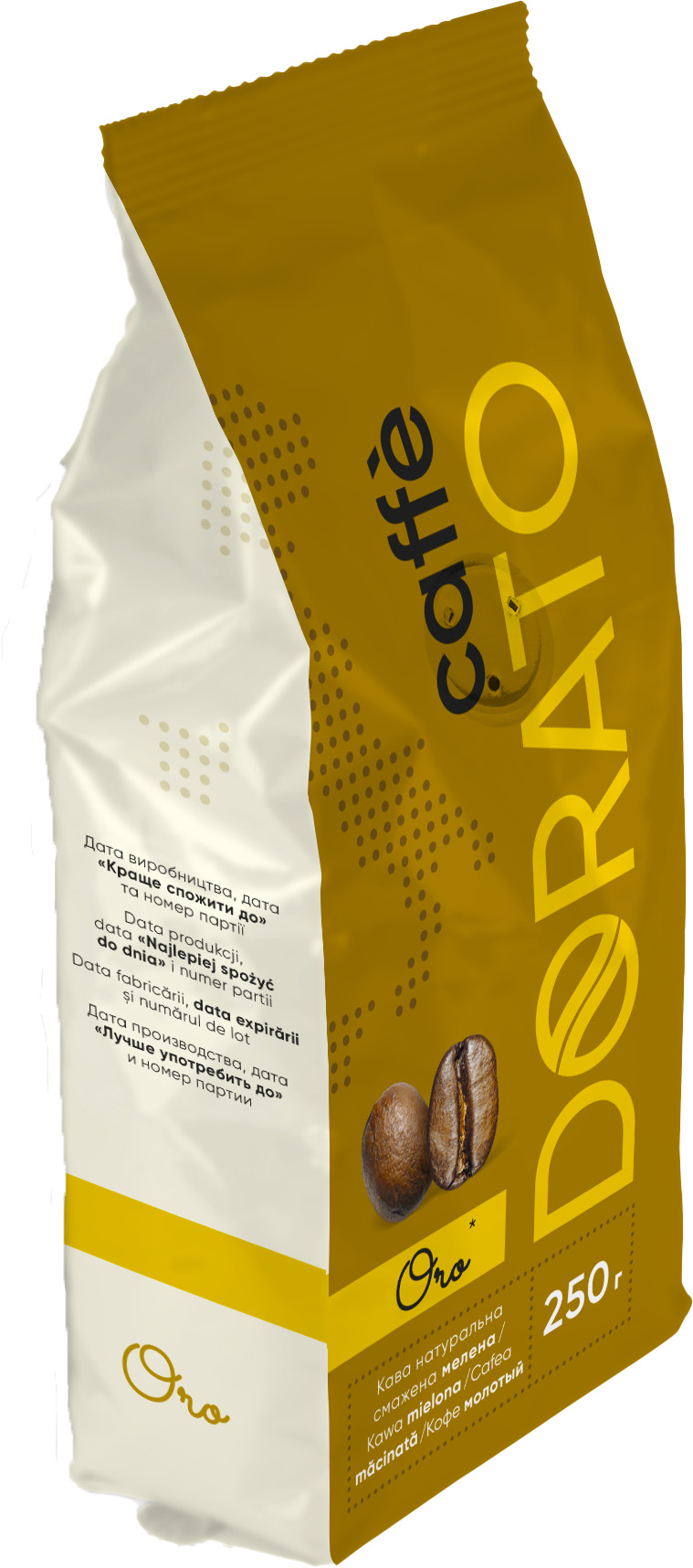 Купить Молотый кофе Caffe Dorato Oro 250 г (8019650005190) – ROZETKA ...