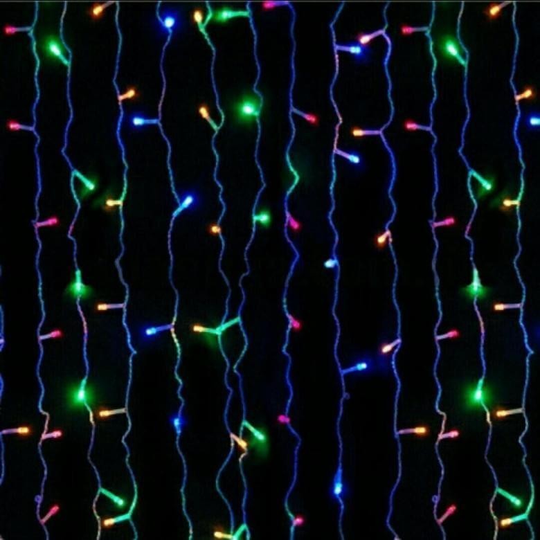 

Гирлянда светодиодная F&D новогодняя цветная Штора Дождик 320 LED 3.6 x 2м