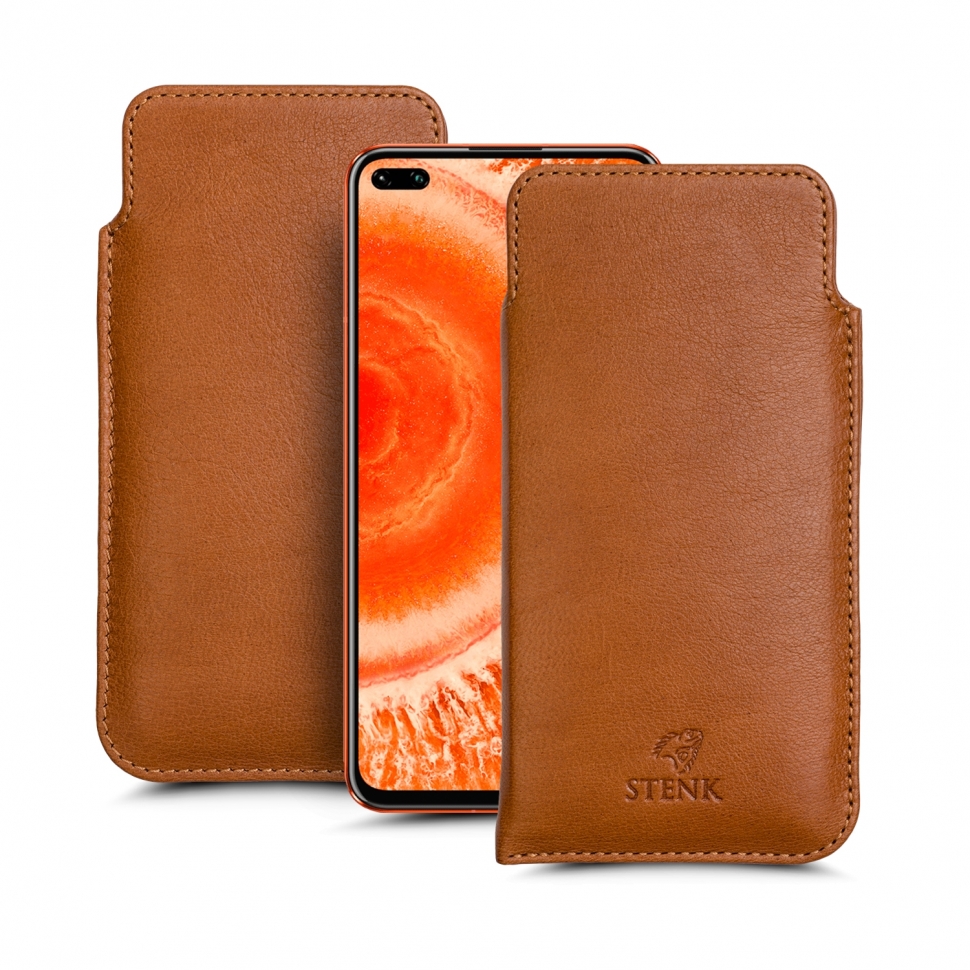 

Футляр Stenk Elegance для Huawei Honor View 30 Camel