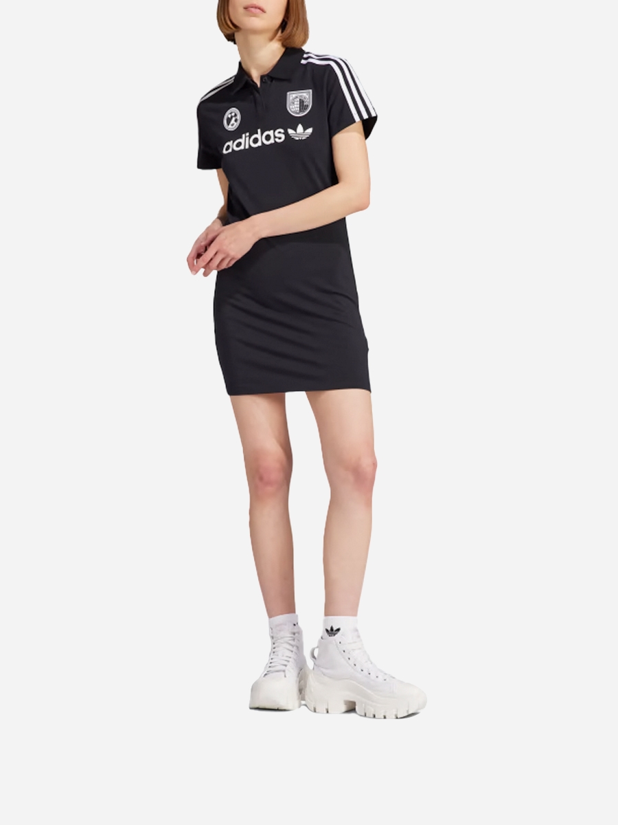 Акція на Сукня-футболка коротка літня жіноча Adidas IR9788 S Чорна від Rozetka