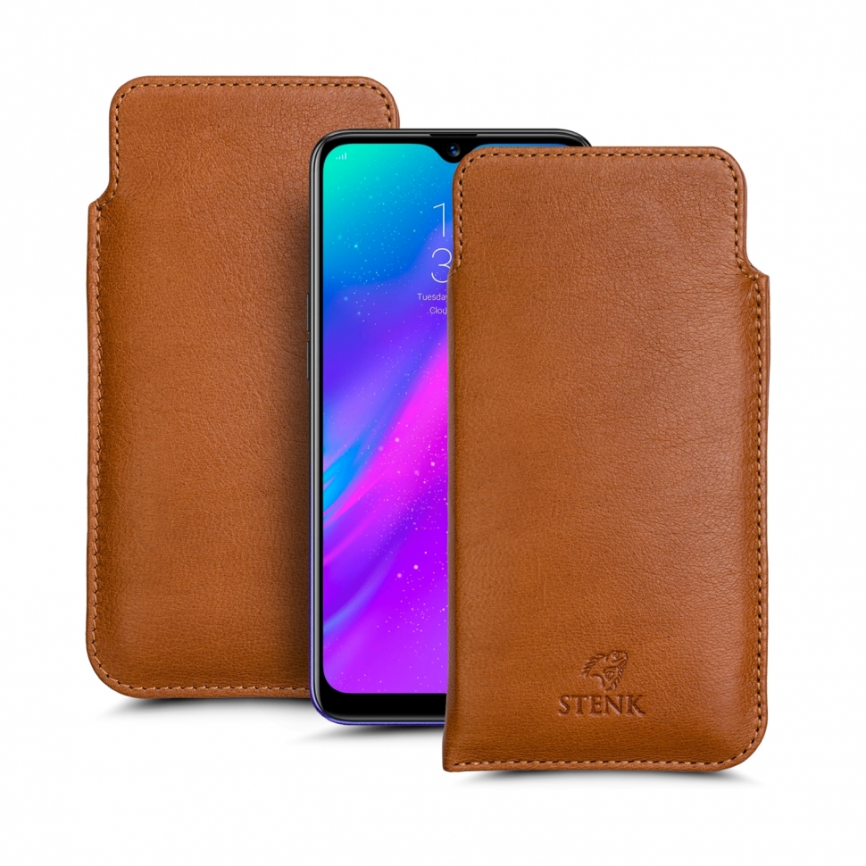 

Футляр Stenk Elegance для Realme 3 Camel