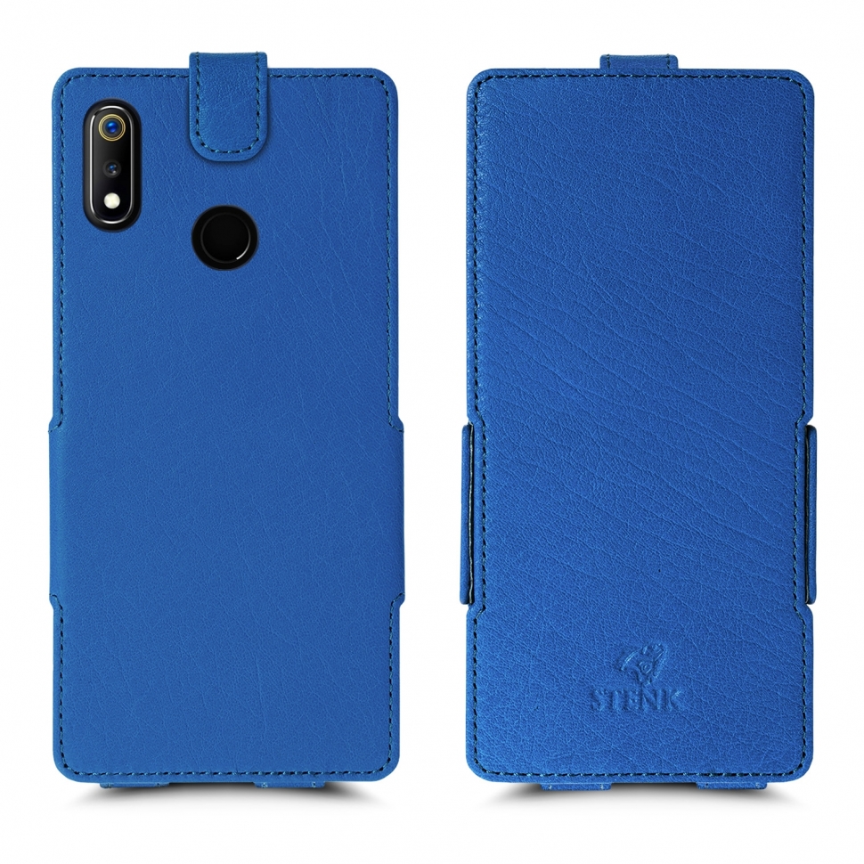 

Чехол флип Stenk Prime для Realme 3 Ярко-синий